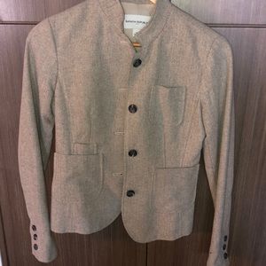 Tweed BananaRepublic wool fitted blazer with pockets